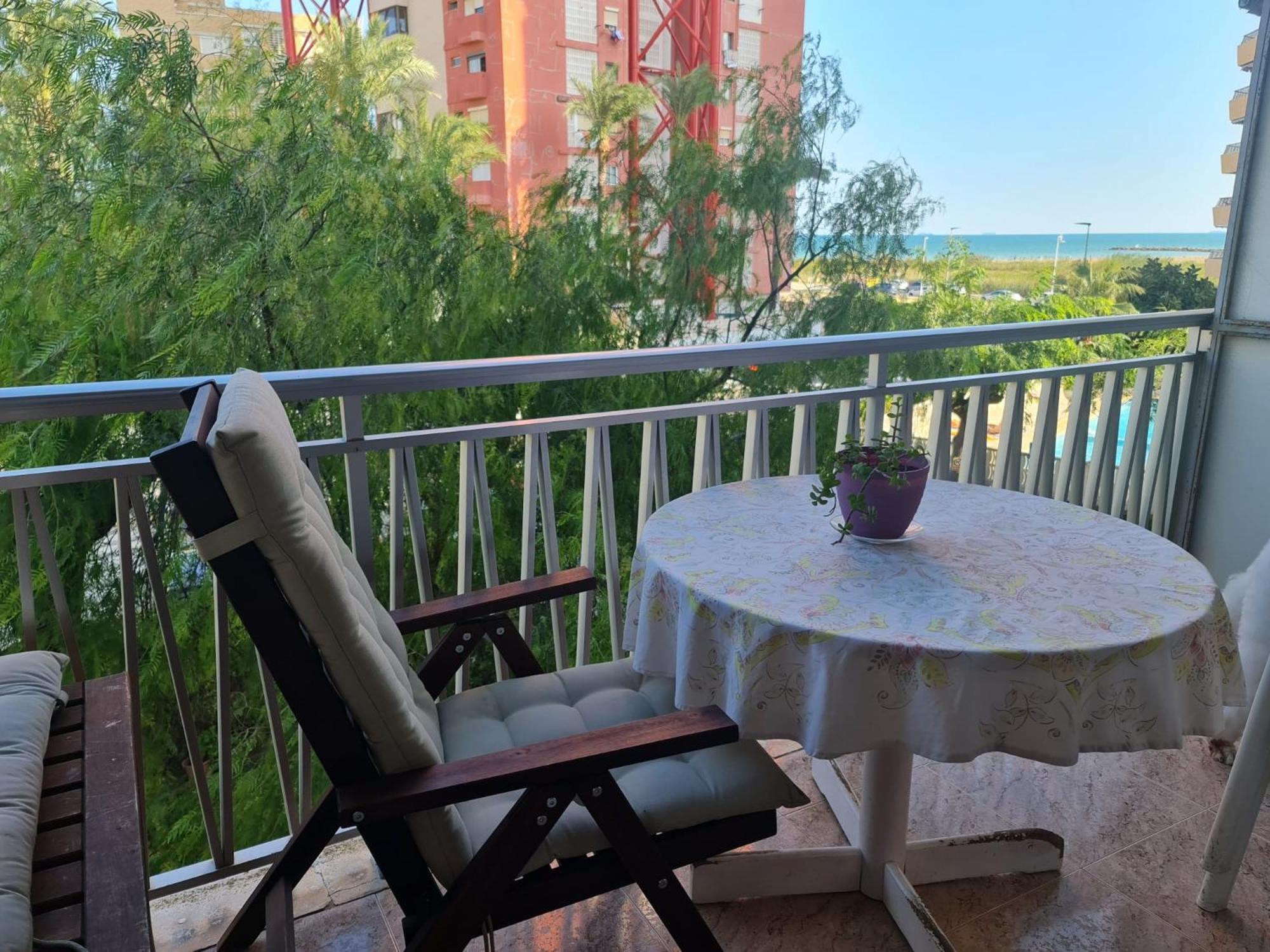 Bonito Apartamento Con Vistas Al Mar Playa Pobla de Farnals Exteriör bild